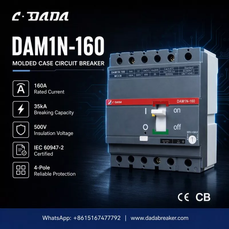 Præcisionsbeskyttelse til industrielle netværk: C·DADA DAM1N-160 MCCB