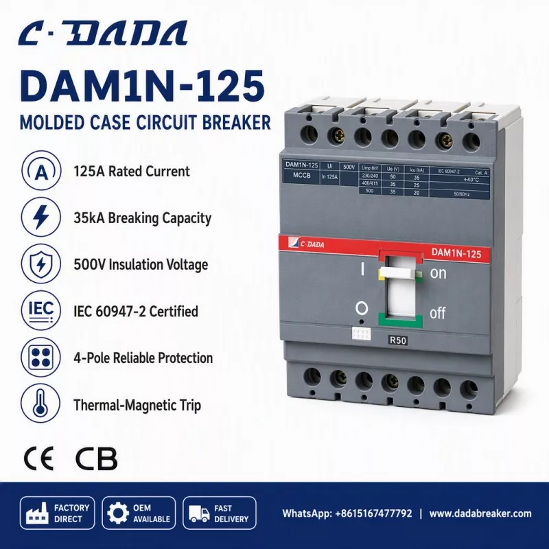 Sikring af underdistributionsintegritet: C·DADA DAM1N-125 MCCB-løsningen