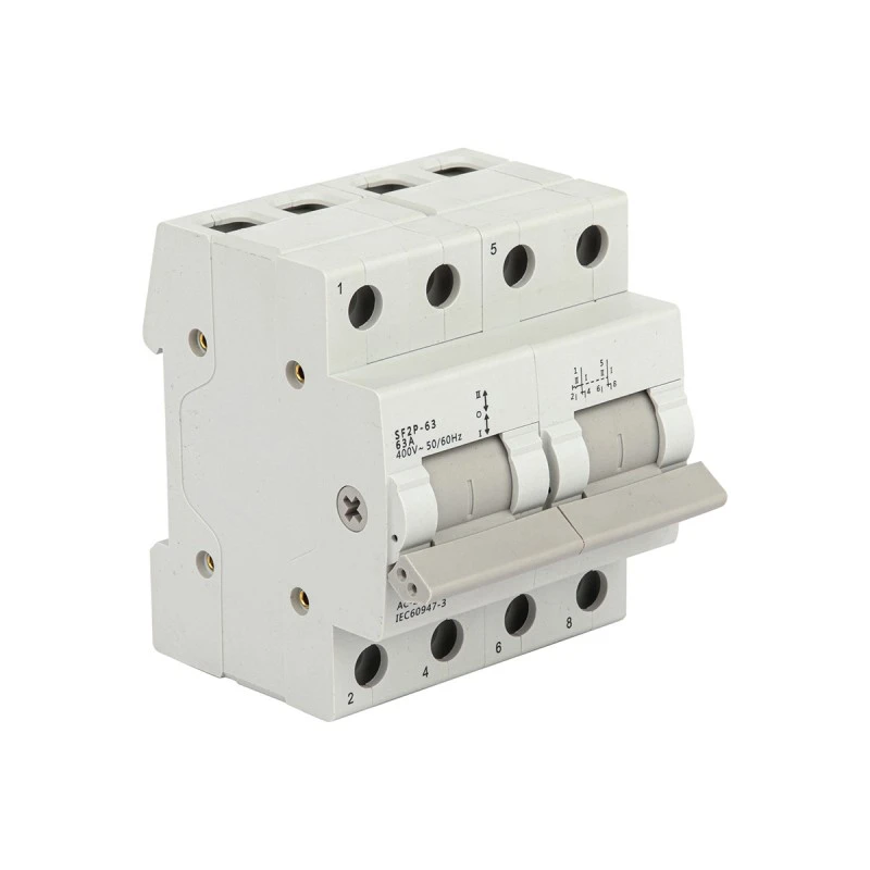 DIN-skinneomskifter 125A